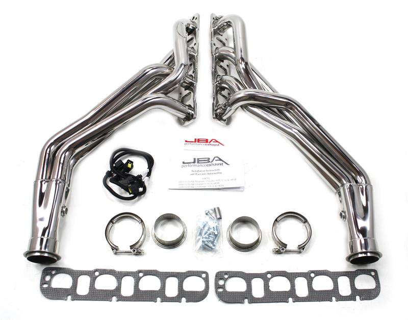 JBA Polished Stainless Headers 05-10 Jeep Grand Cherokee SRT8 - Click Image to Close